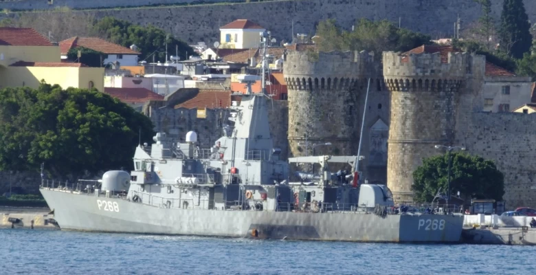 Η Κ/Φ ΑΗΤΤΗΤΟΣ (Ρ-268) του ΠΝ κατέπλευσε οπλισμένη στο νησί των Ιπποτών